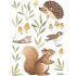 Stickers Oh deer animaux de la forêt (29,7 x 42 cm) - Lilipinso