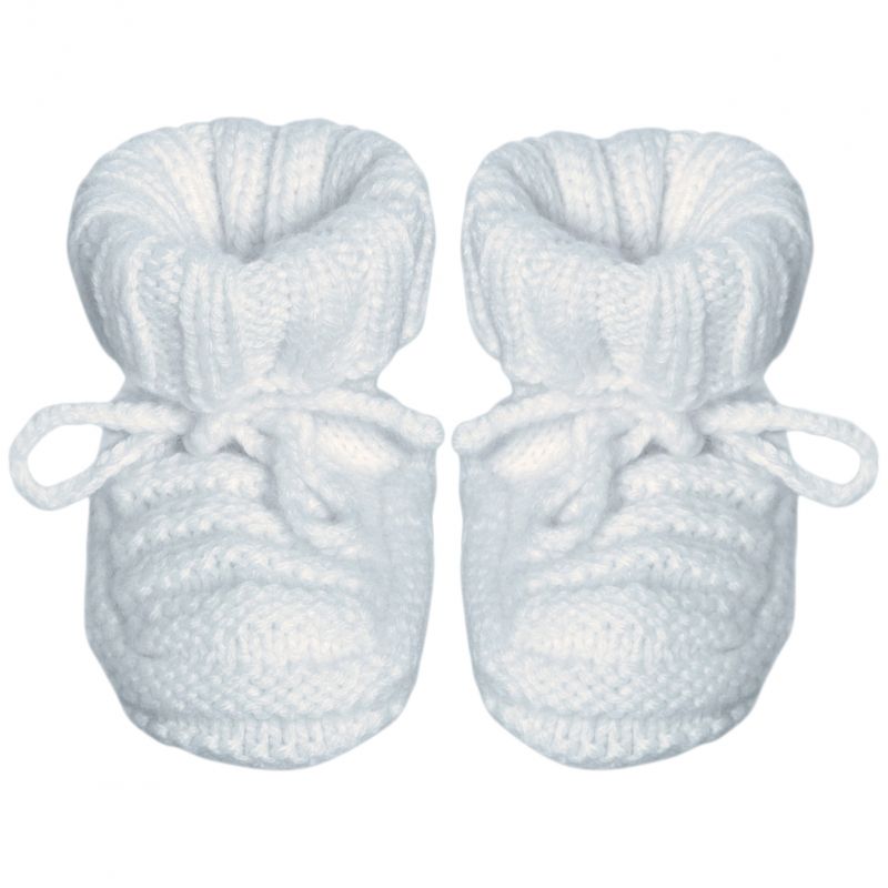Chaussons naissance Cachemire ciel (0-3 mois) Red Castle