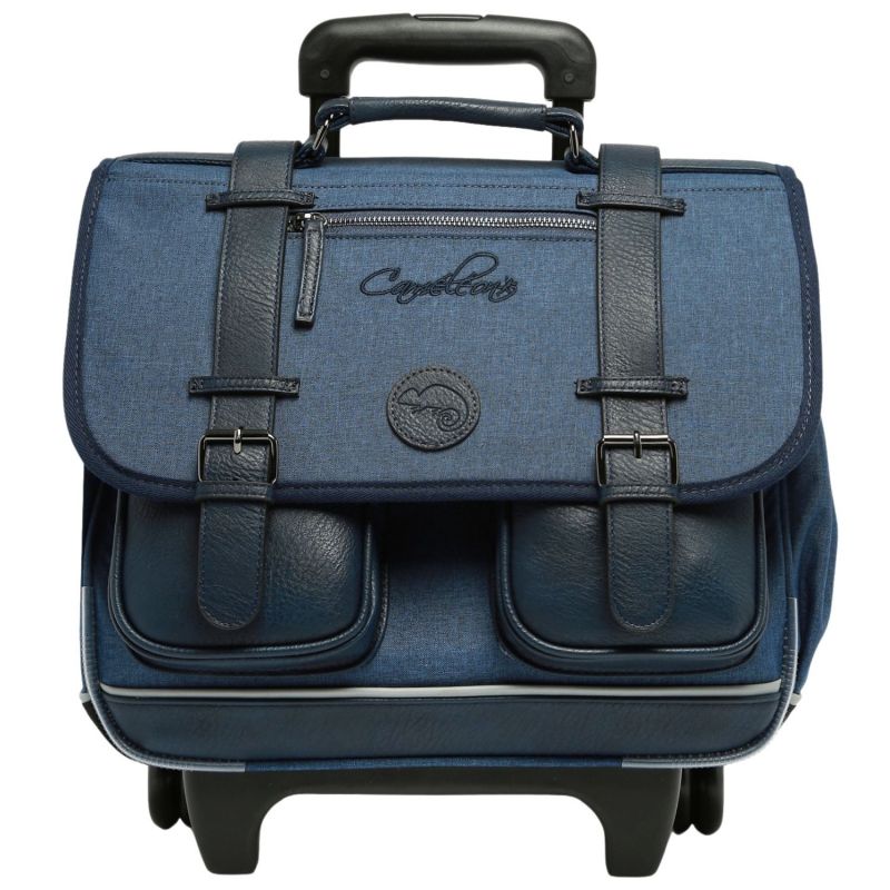 Cartable à roulettes Totaly Navy (38 cm) Caméléon Produit 1