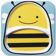 Assiette compartiment Zoo abeille  par Skip Hop