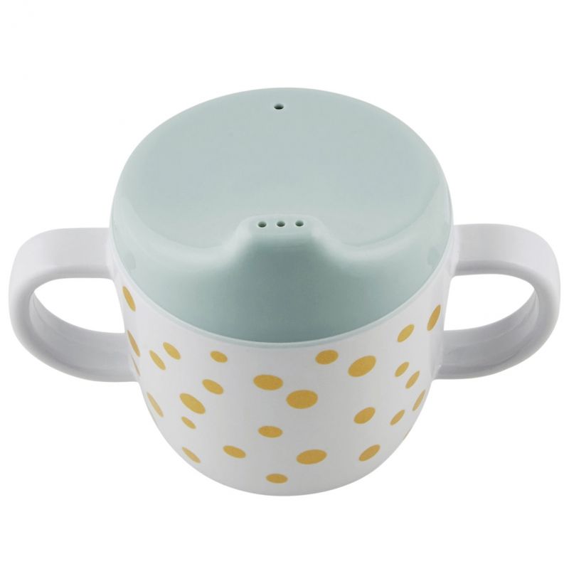 Tasse à bec Dots bleu et or (230 ml) Done by Deer