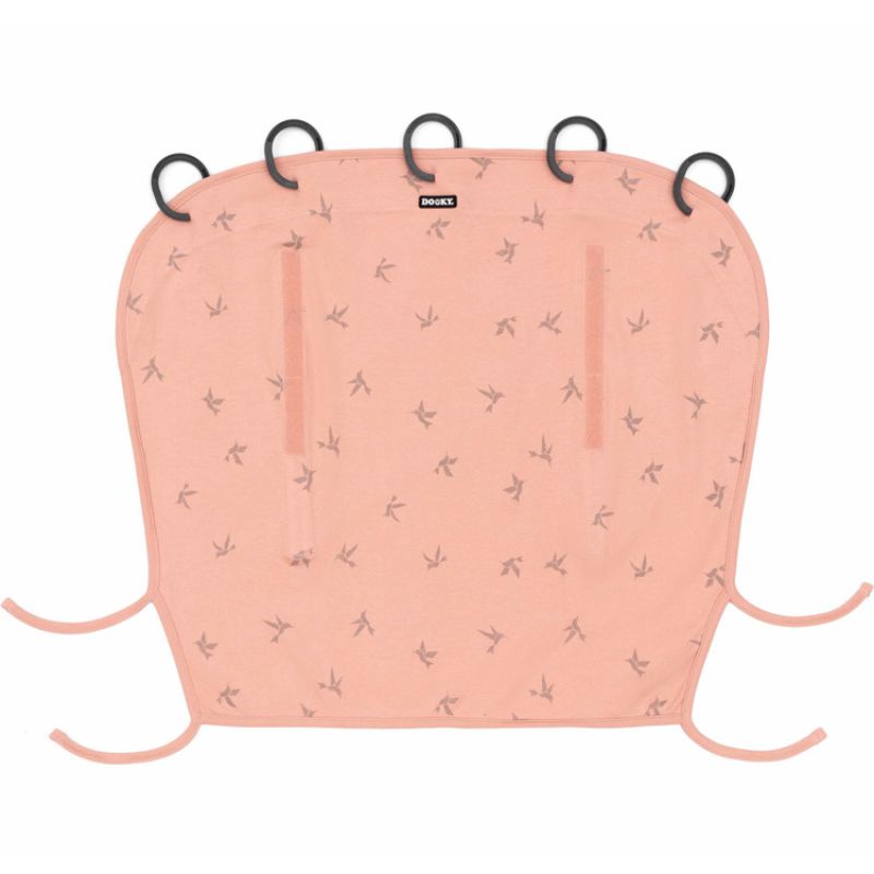 Pare-soleil pour poussette Swallow rose Dooky