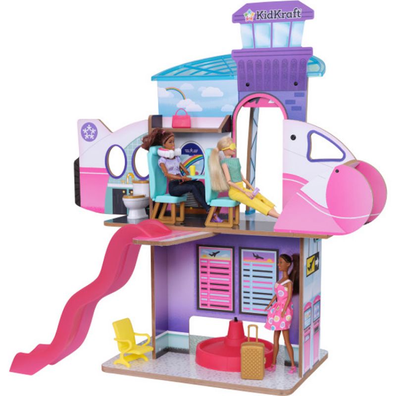 Maison de poupée Luxe Life 2 en 1 Aéroport + avion KidKraft