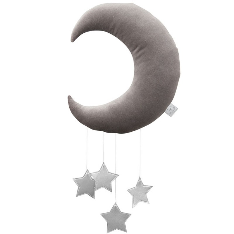 Mobile Lune gris Cotton&Sweets