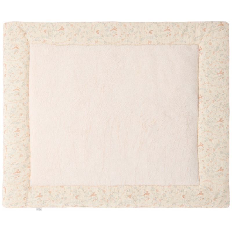 Tapis de jeu réversible et fond de parc jardin enchanté et fausse fourrure ivoire (75x95 cm) BB & Co Produit 1