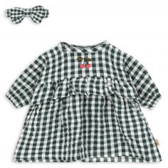 Ensemble de vêtements pour poupée Green check - Konges Slojd