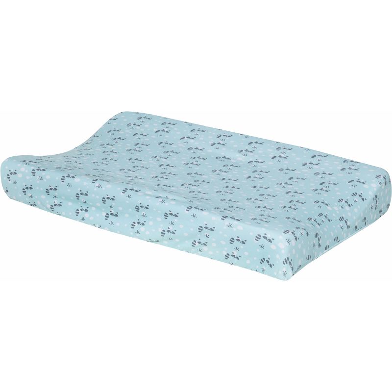 Housse de matelas à langer Raton-laveur menthe (75,5 x 45 cm) Luma Babycare