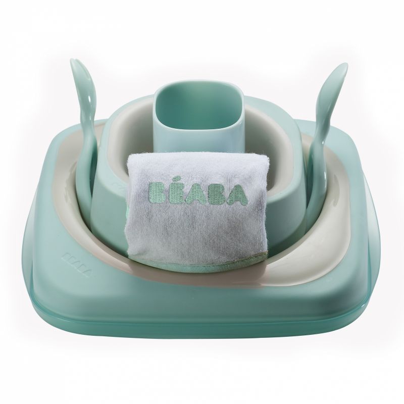 Boîte coffret repas Soft poudré bleu Béaba