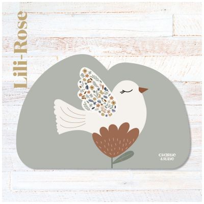 Set de table colombe Lili Rose personnalisable