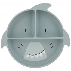 Assiette à compartiments en silicone Mr. Shark - Trixie
