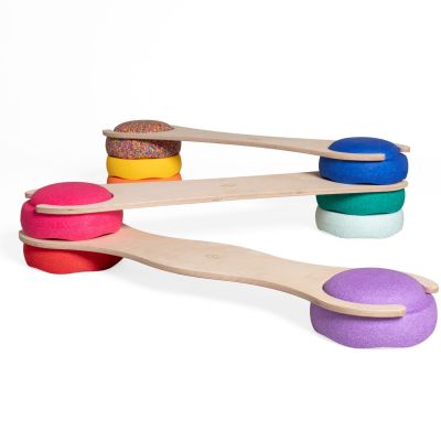Planches d'équilibre pour jeu de motricité Stapelstein Tissi