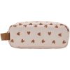 Trousse double compartiment Cœurs Marron Atelier Wagram Produit 1