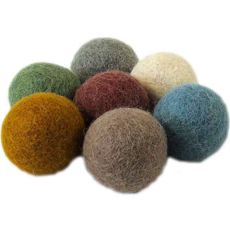 Lot de 7 balles en feutrine Earth (3,5 cm) Papoose