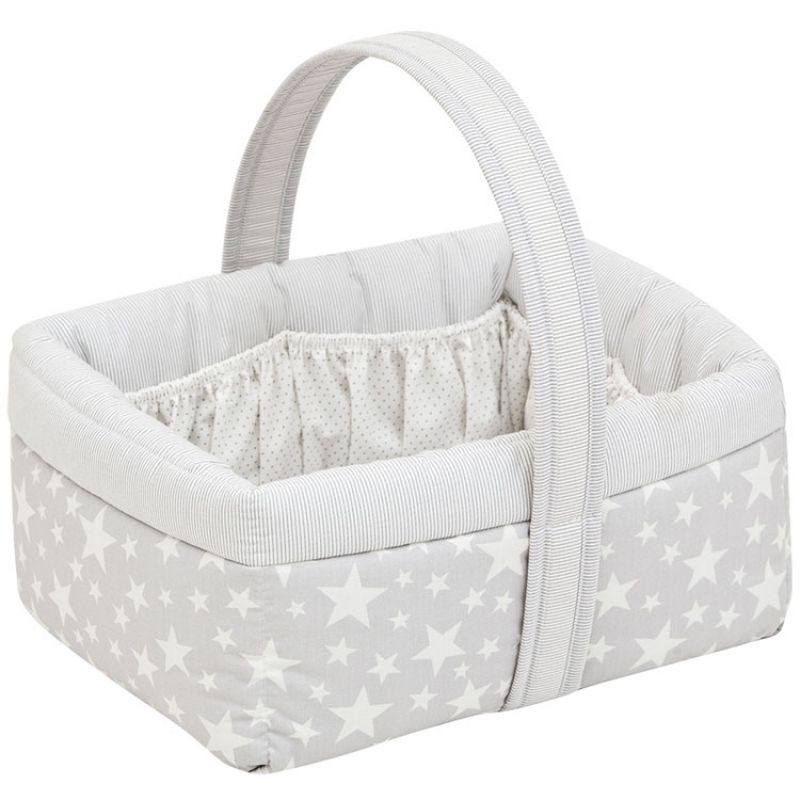 Panier de toilette Star Gris (22,5 x 29 cm) Cambrass