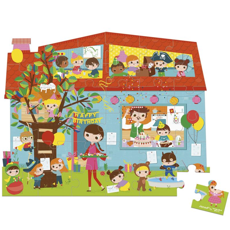 Puzzle Goûter d'anniversaire (36 pièces) Janod