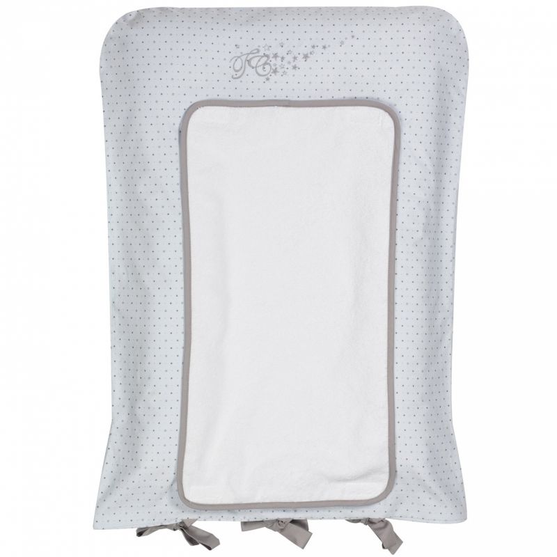 Housse de matelas à langer ciel Pluie d'étoile (60cm x 75cm) Tartine et Chocolat