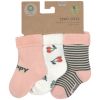 Lot de 3 chaussettes Terry Cerise pêche (taille 12-15)  par Lässig 