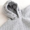 Poncho de voyage Mix grey Pady Quilted + jersey (50 cm)  par Bemini