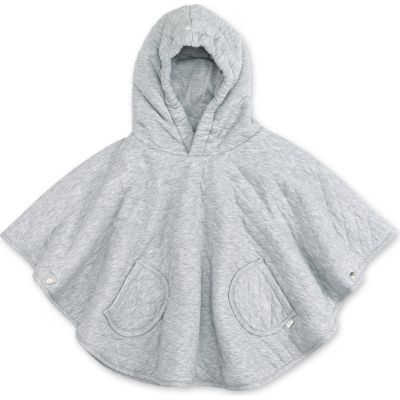 poncho de voyage mix grey pady quilted + jersey (50 cm)