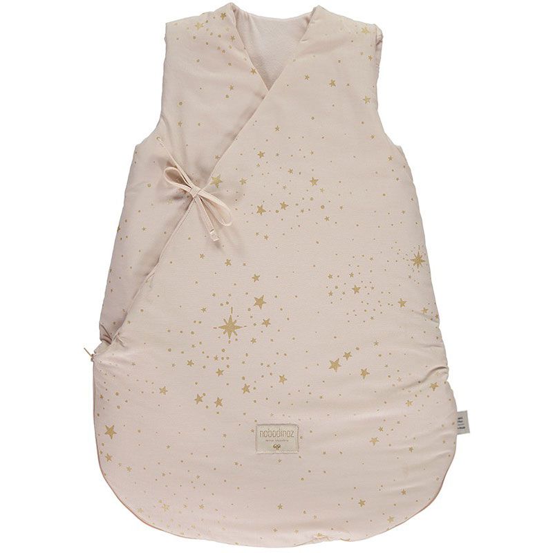 Gigoteuse chaude Cloud coton bio TOG 3.9 Gold stella Dream pink (65 cm) Nobodinoz