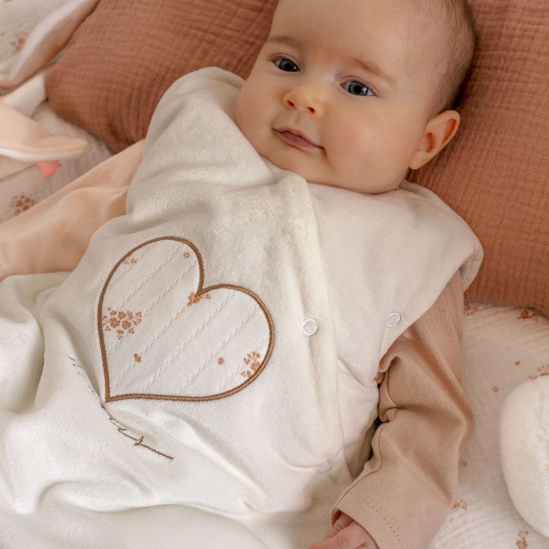 Gigoteuse chaude en Veloudoux Fleurs d'Antan (50 cm) Noukie's Ambiance 2