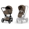 Duo PRIAM 2026 Poussette tout-terrain avec nacelle pliable et Châssis Matt Black Coconut Brown Cybex Produit 1