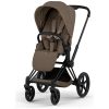 Duo PRIAM 2026 Poussette tout-terrain avec nacelle pliable et Châssis Matt Black Coconut Brown Cybex Produit 2