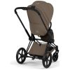 Duo PRIAM 2026 Poussette tout-terrain avec nacelle pliable et Châssis Matt Black Coconut Brown Cybex Produit 4