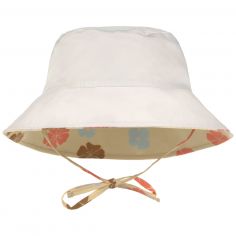 Chapeau anti-UV Fleurs vanille (07-18 mois)