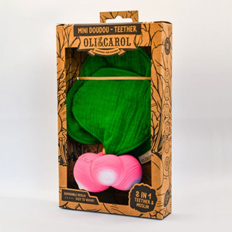 Doudou de dentition 2 en 1 Ramona le radis Oli & Carol Packaging 9