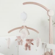 Mobile musical avec bras en bois Lily et Fluffy