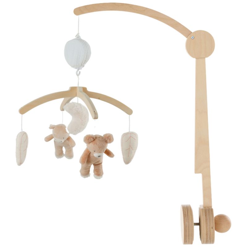 Mobile musical avec bras en bois Lily et Fluffy Noukie's Produit 1