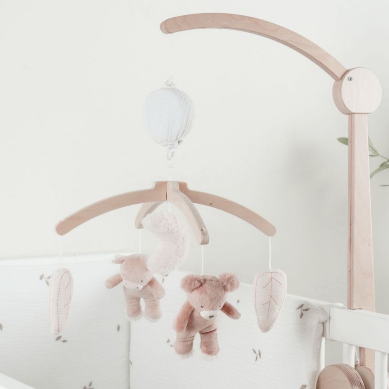 Mobile musical avec bras en bois Lily et Fluffy Noukie's Ambiance 2