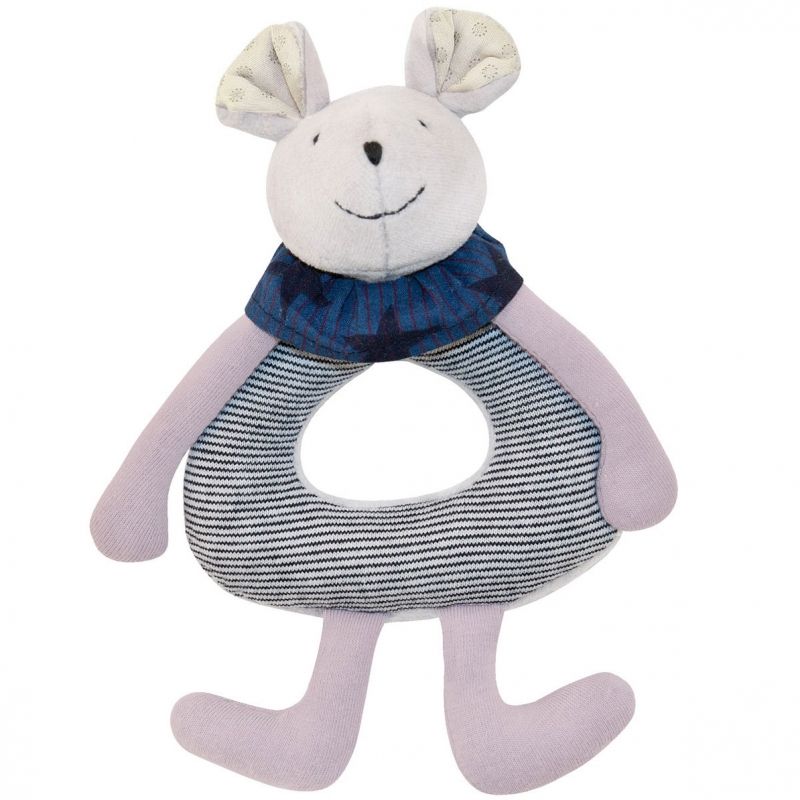 Anneau-hochet souris Aimé et Céleste Moulin Roty