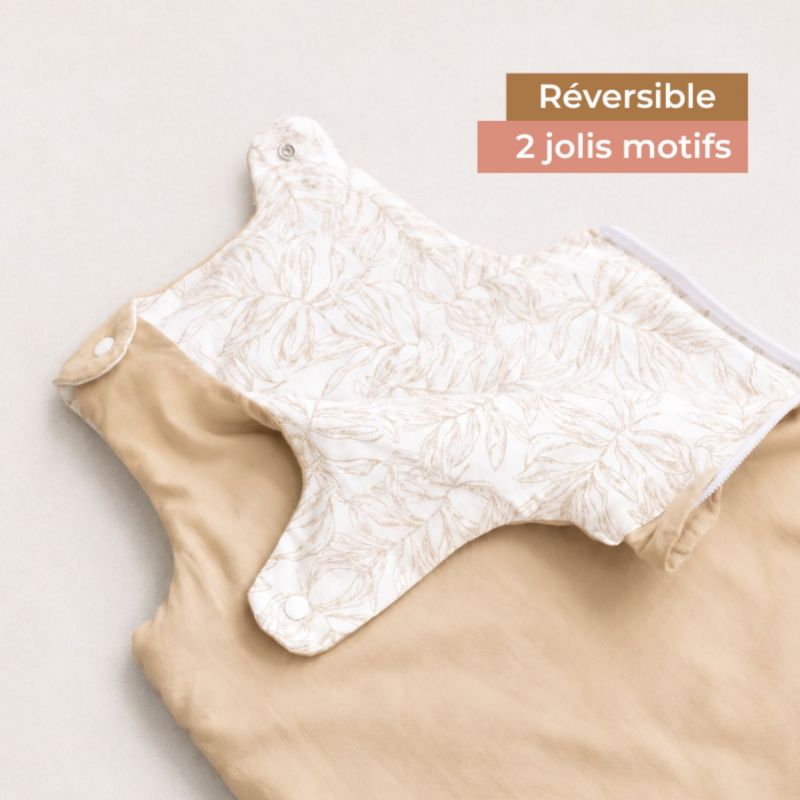 Gigoteuse réversible 4 saisons feuillage beige (6-18 mois) Les petites billes Ambiance 3