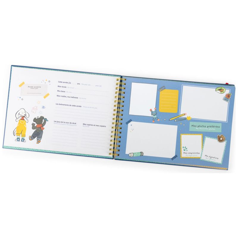 Album souvenirs d'école Puce & Pilou (36 pages) - Reconditionné Moulin Roty Produit 5