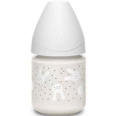 Biberon en verre Hygge Baby lapin gris (120 ml) Suavinex