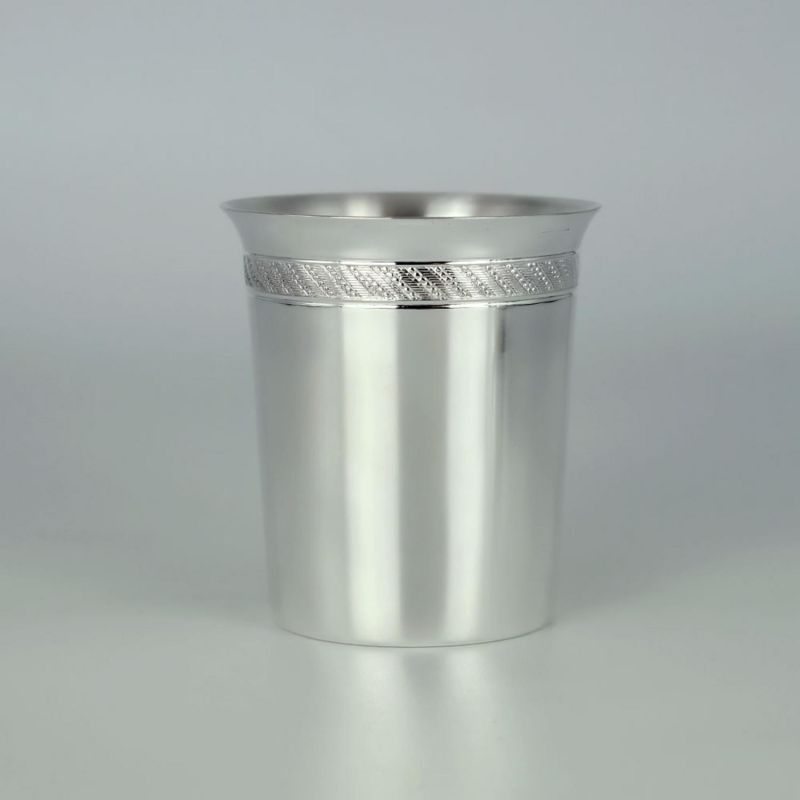 Timbale chope Tambourin personnalisable (métal argenté) Aubry-Cadoret Ambiance 5