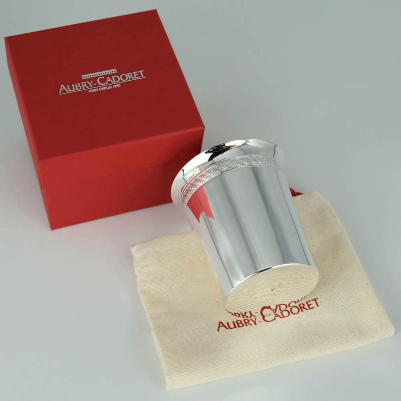 Timbale chope Tambourin personnalisable (métal argenté) Aubry-Cadoret Ambiance 6