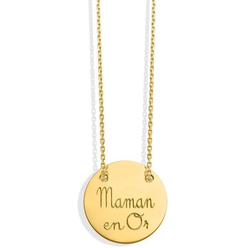 Collier Maman en Or (or jaune 750°) Monnaie de Paris
