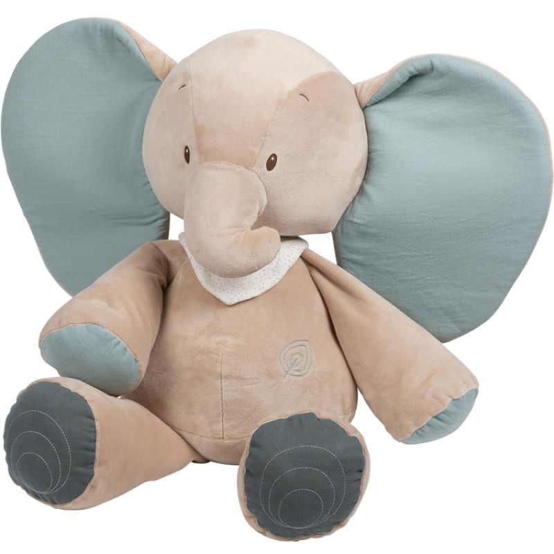 Peluche géante Luna & Axel éléphant (75 cm) Nattou