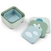 Lot de 3 boîtes à goûter Happy clouds vert (0,54 L) Done by Deer Produit ouvert 3