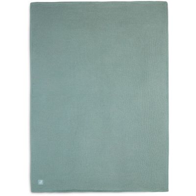Couverture polaire Basic Knit Forest Green (75 x 100 cm)  par Jollein