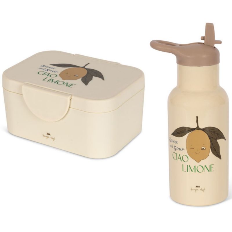 Boîte à goûter + gourde Lemon Konges Slojd Produit 1