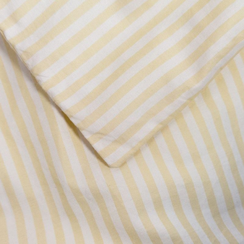 Housse de couette en percale de coton Rayé Tournesol (75 x 120 cm) Kadolis Produit 3