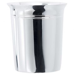 Timbale évasée Filets personnalisable (Métal argenté) - Aubry-Cadoret