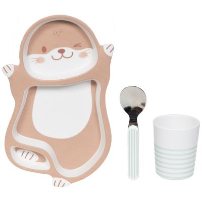 Coffret repas bébés loutre (3 pièces)