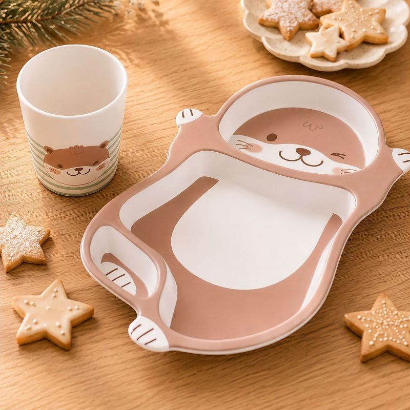 Coffret repas bébés loutre (3 pièces) Amadeus Les Petits Ambiance 2