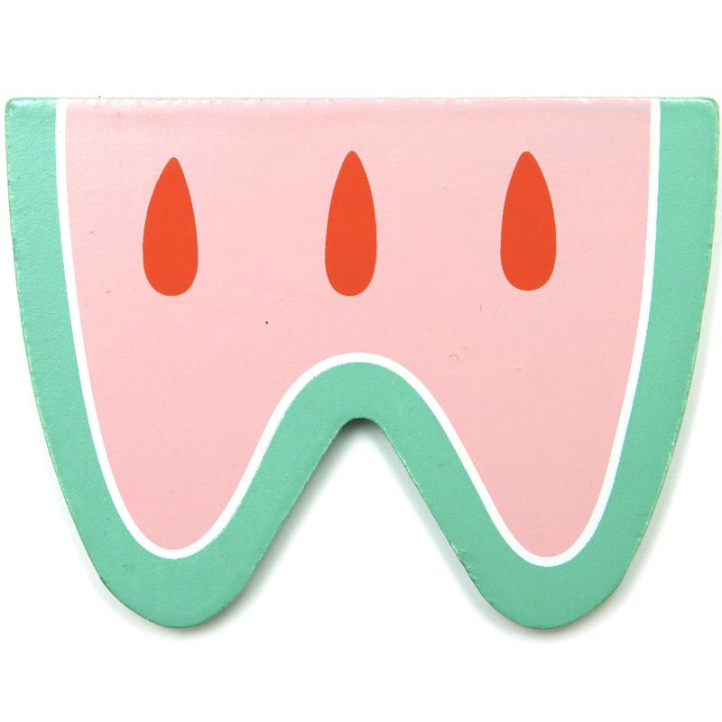 Lettre décorative Pastèque W comme watermelon Petit Monkey
