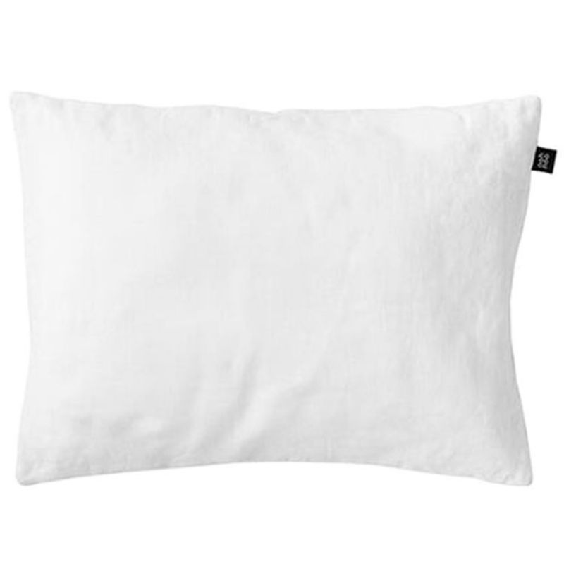 Taie d'oreiller en lin blanc Pure White (40 x 60 cm) ooh noo